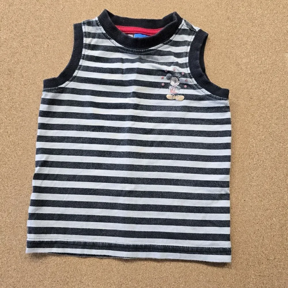Vintage Disney Mickey Mouse Infant Beach Tank Top 18 Months (A11)